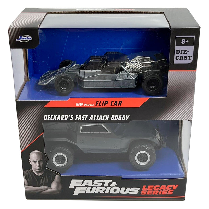 Jada Fast & Furious Twin Pack - Flip Car & Deckard's Fast Attack Buggy (1:32)