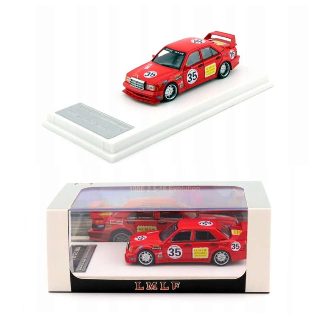 LMLF Models Mercedes-Benz 190E 2.5-16 Evolution Red Pig (1:64 Scale)