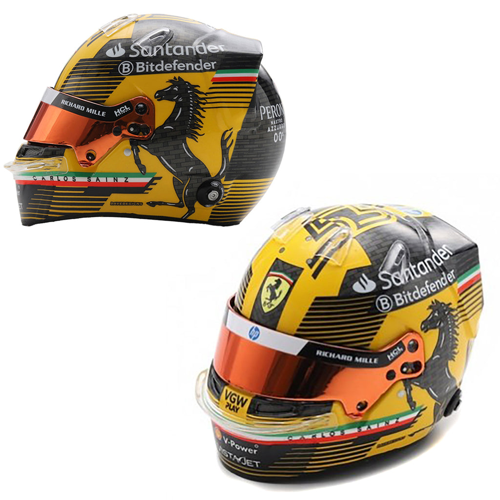 Carlos Sainz 2024 Italian GP Scuderia Ferrari F1 Helmet 1:5 Looksmart