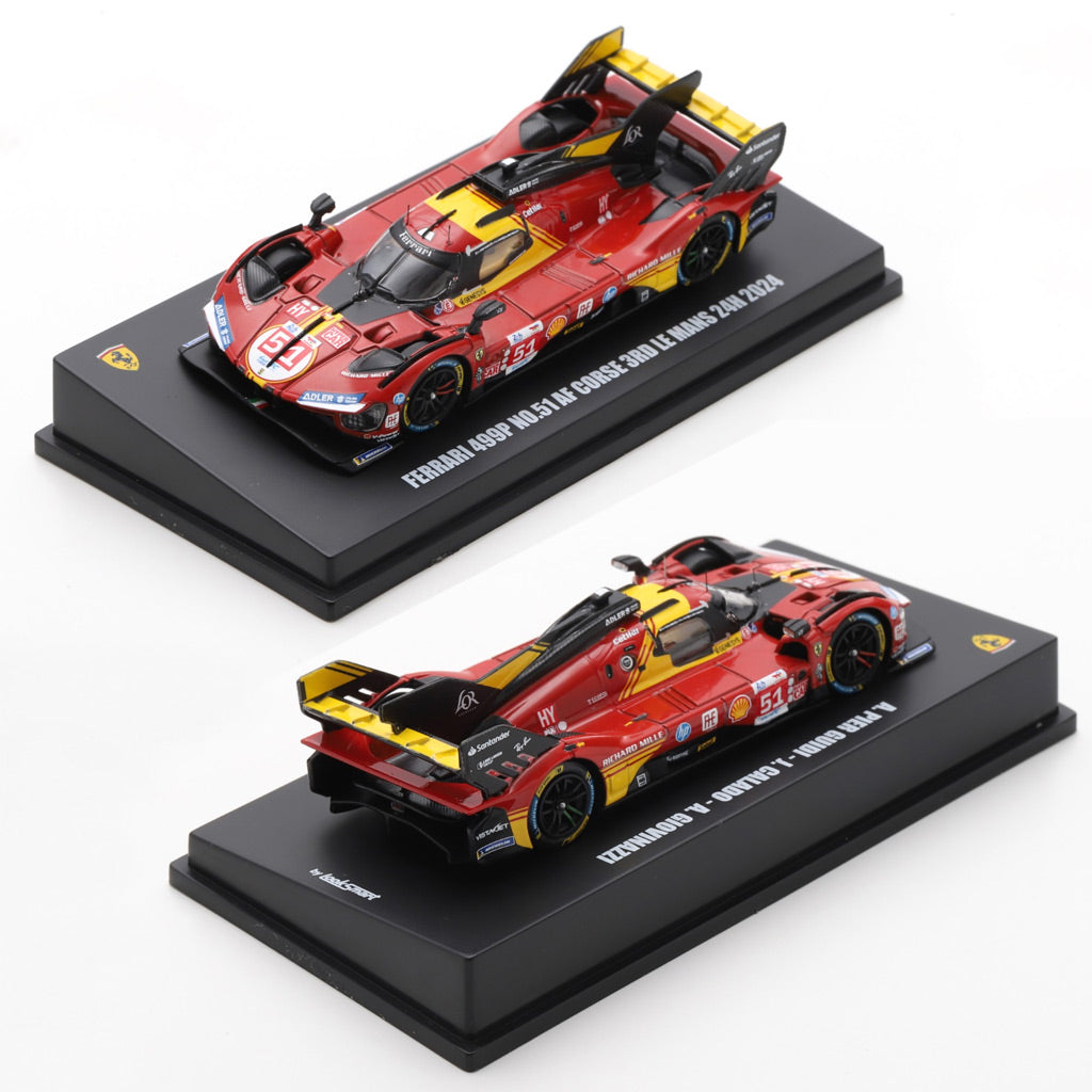 Looksmart Ferrari 499P #51 AF Corse 3rd Le Mans 24H 2024 (1:64 Scale)