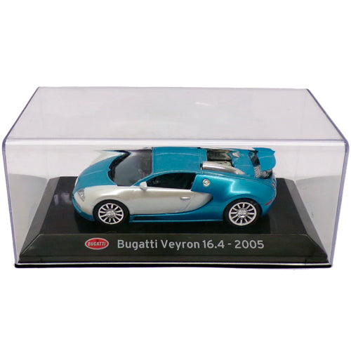 Bugatti Veyron 16.4 Blue/White 2005 (1/43) Altaya (Case Cracked)