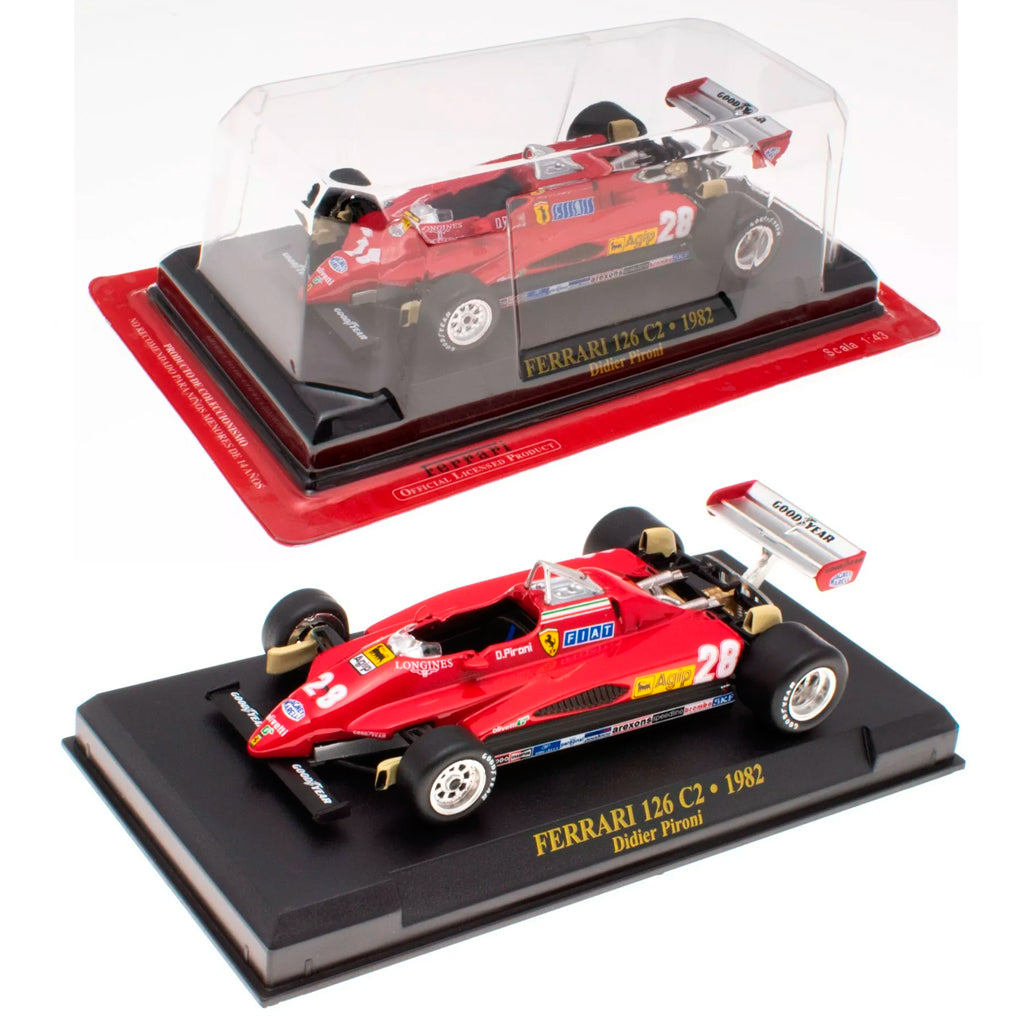 Ferrari 126 C2 #28 Didier Pironi F1 1982 (1:43) Altaya (Scuffed Case ...