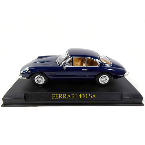 Ferrari 400 SA Blue (1:43 Scale) Magazine Model (Headlight Broken)