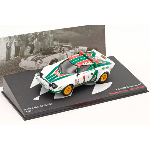 Lancia Stratos HF 1977 Rallye Monte Carlo (1/43) (Case Cracked)