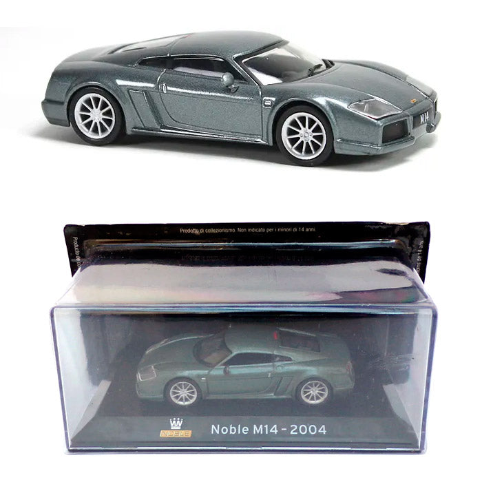 Noble M14 2004 Grey (1/43 Scale) Altaya (Case Chipped)