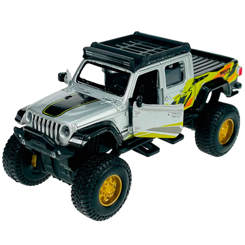 Maisto 4x4 Rebels Jeep Gladiator Silver (4.5")