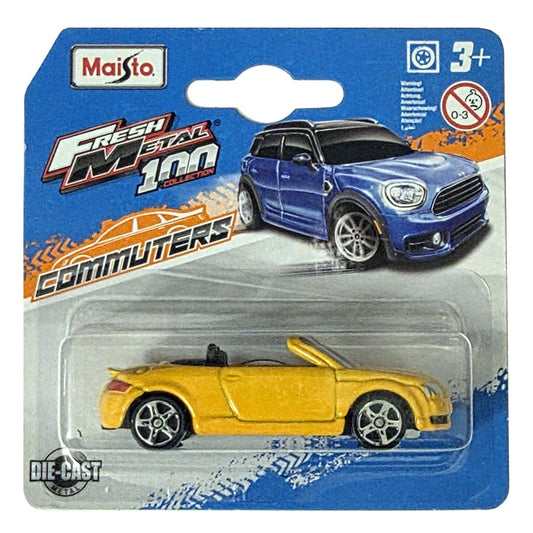 Maisto Audi TT Roadster Yellow (Approx 1:64 Scale / 3 Inch)