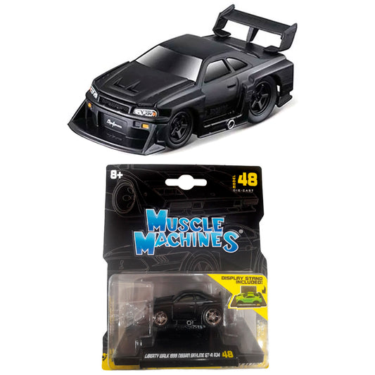 Maisto Muscle Machines Series 8 - Liberty Walk Nissan R34 Black (1:64)