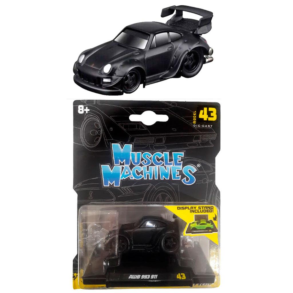 Maisto Muscle Machines Series 8 - Porsche RWB 993 911 Black (1:64)