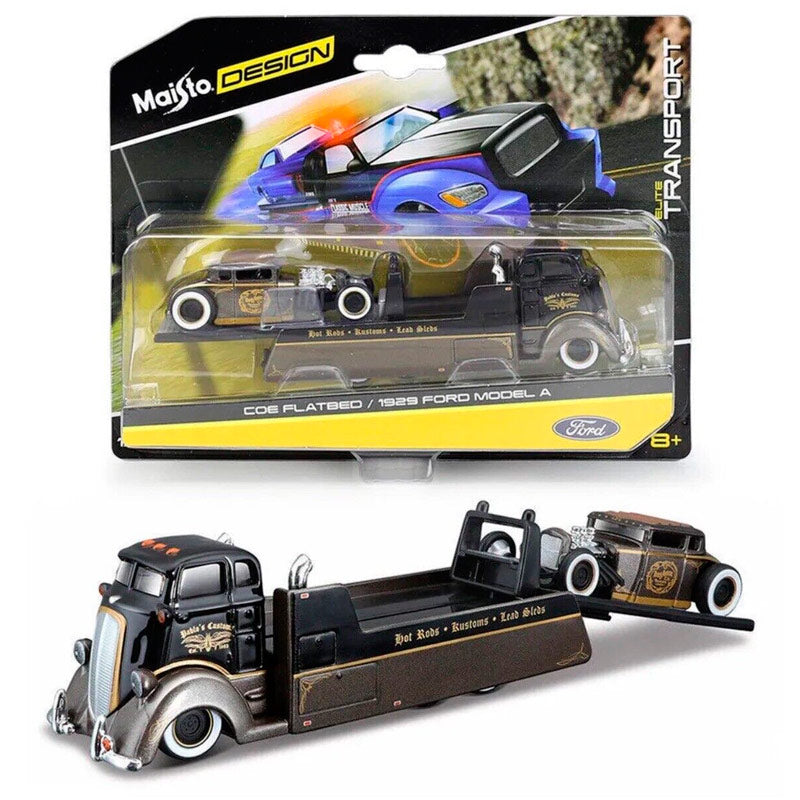 Maisto 1929 Ford Model A With COE Flatbed (1:64) (Tatty Card)