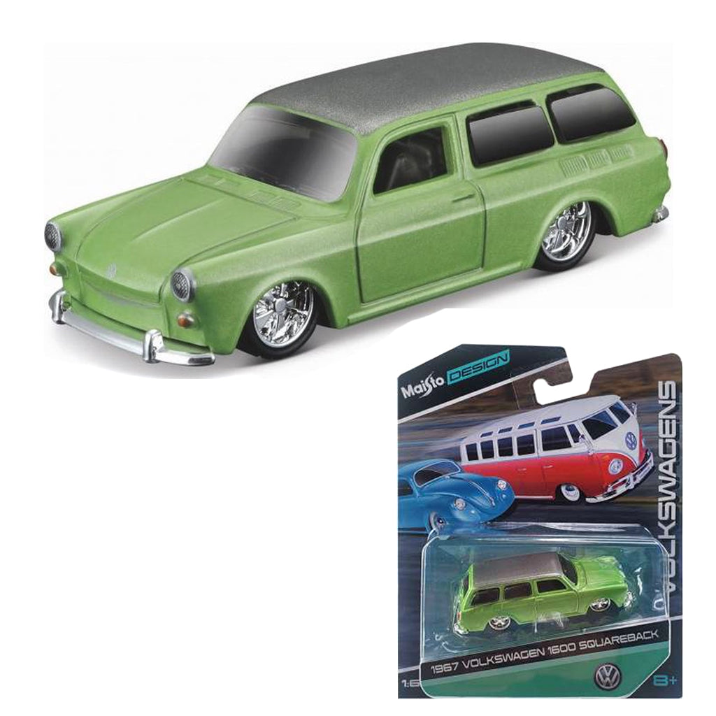 Maisto 1967 Volkswagen 1600 Squareback Green (1:64 Scale)
