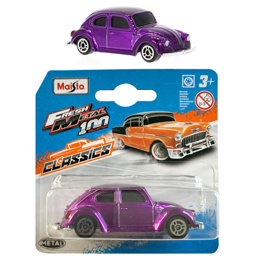 Maisto Volkswagen Beetle 1300 Purple (Approx 1:64 Scale)