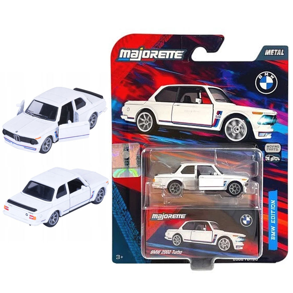 Majorette BMW Deluxe - BMW 2002 Turbo White (1:64 Scale)