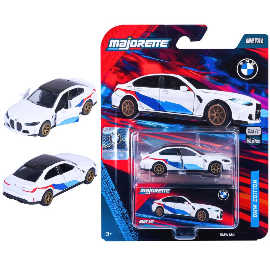 Majorette BMW Deluxe - BMW M3 White (Bronze Wheels) (1:64 Scale)