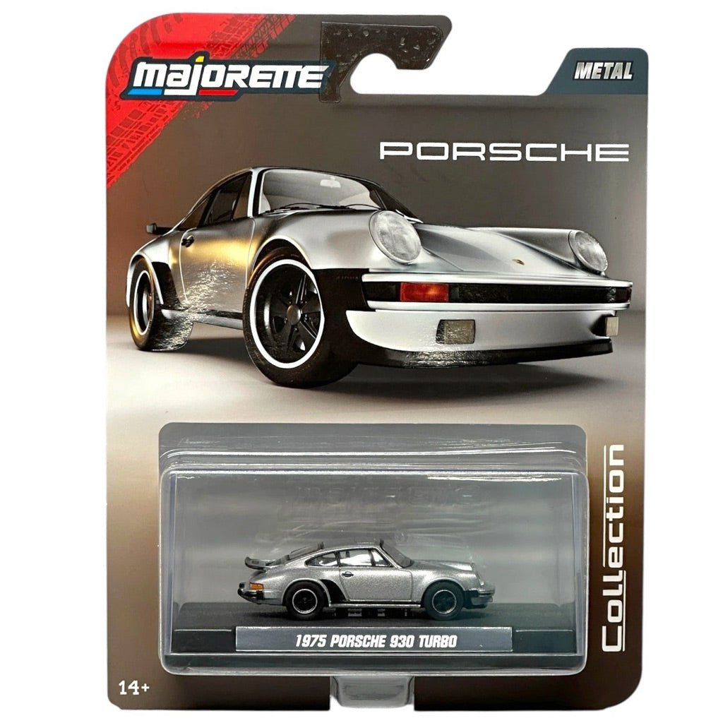Majorette Collection - 1975 Porsche 930 Turbo Silver (1:64 Scale)