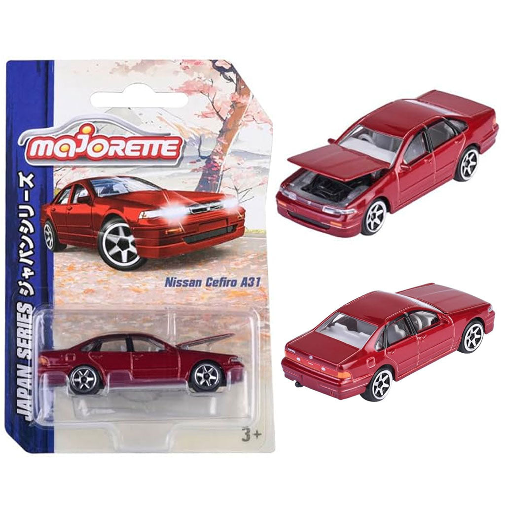 Majorette Japan Series - Nissan Cefiro A31 Red (1:64 Scale)