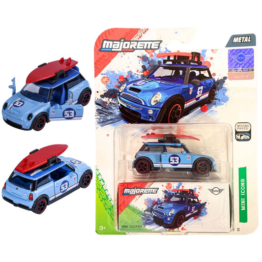 Majorette MINI Deluxe - Mini Cooper S Blue (1:64 Scale)