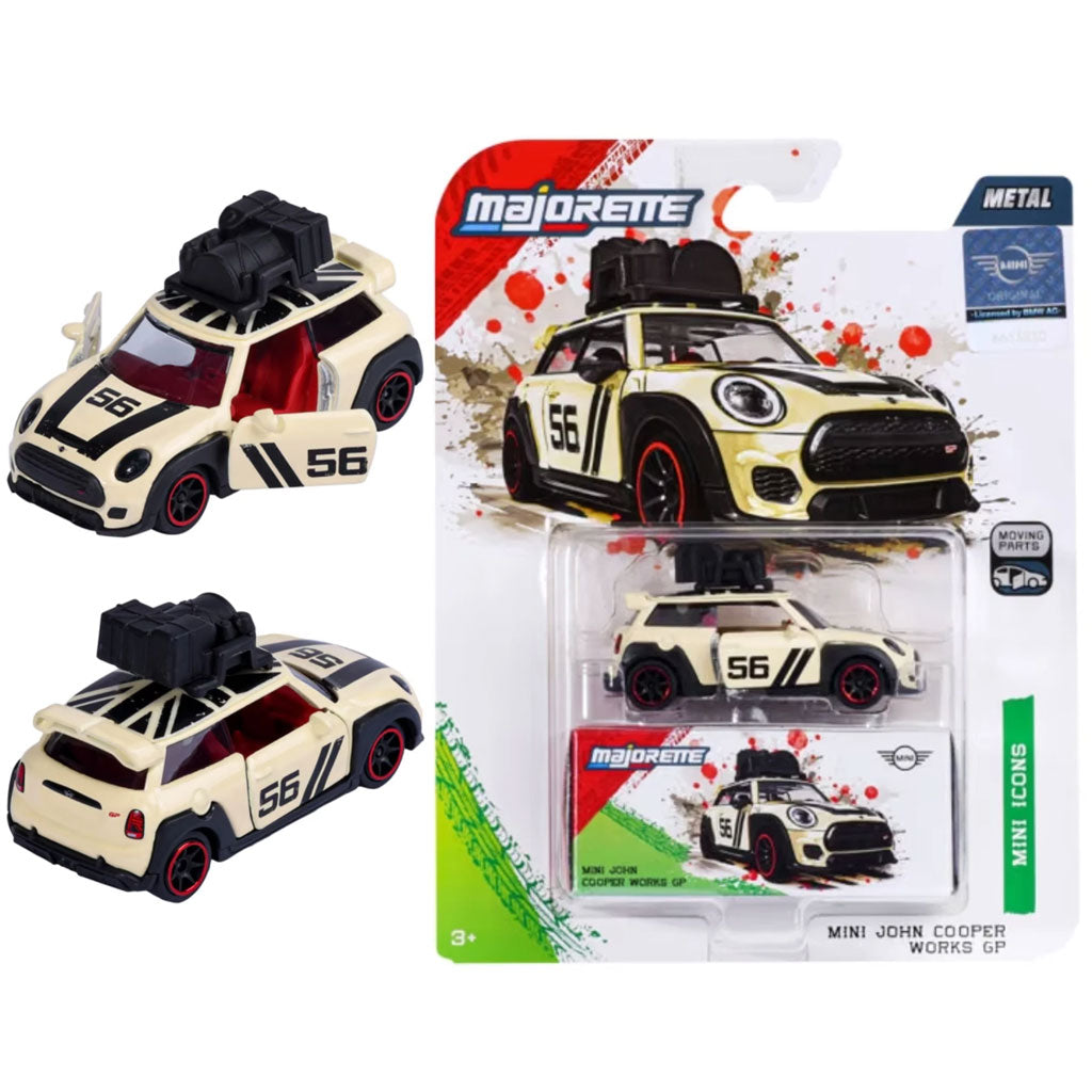 Majorette MINI Deluxe - Mini John Cooper Works GP Cream (1:64 Scale)