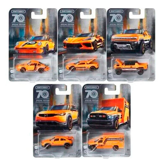 Matchbox 70 Years Special Edition Moving Parts - Set Of 5 (1:64)