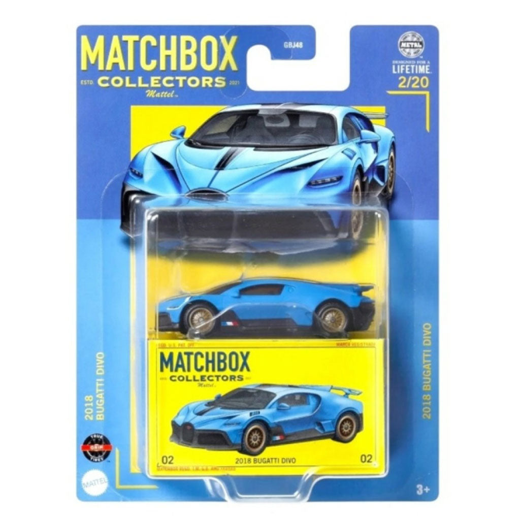 Matchbox Collectors Series 2024 - 2018 Bugatti Divo Blue (1:64 Scale)