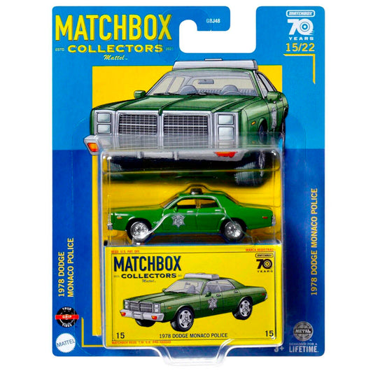 Matchbox Collectors 1978 Dodge Monaco Police Car (1/64) (HLJ62)