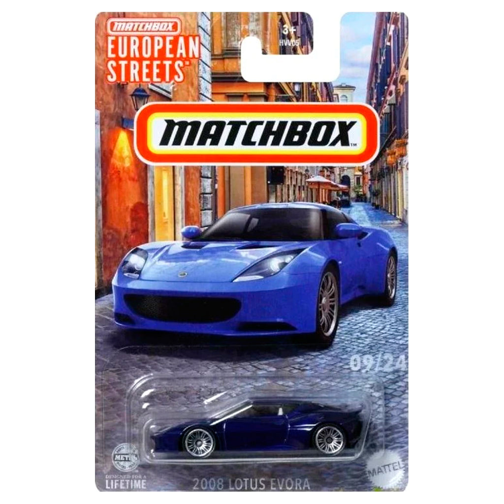 Matchbox European Streets 2024 - 2008 Lotus Evora Blue (1:64)