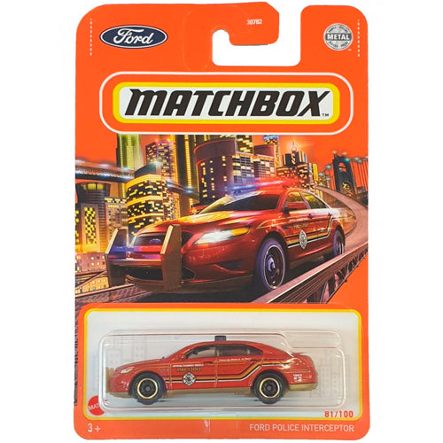 Matchbox Ford Police Interceptor (Fire Chief) (GVX91) (1:64)