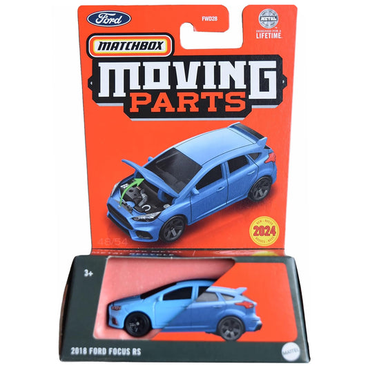Matchbox Moving Parts 2024 - 2018 Ford Focus RS Blue (1:64)