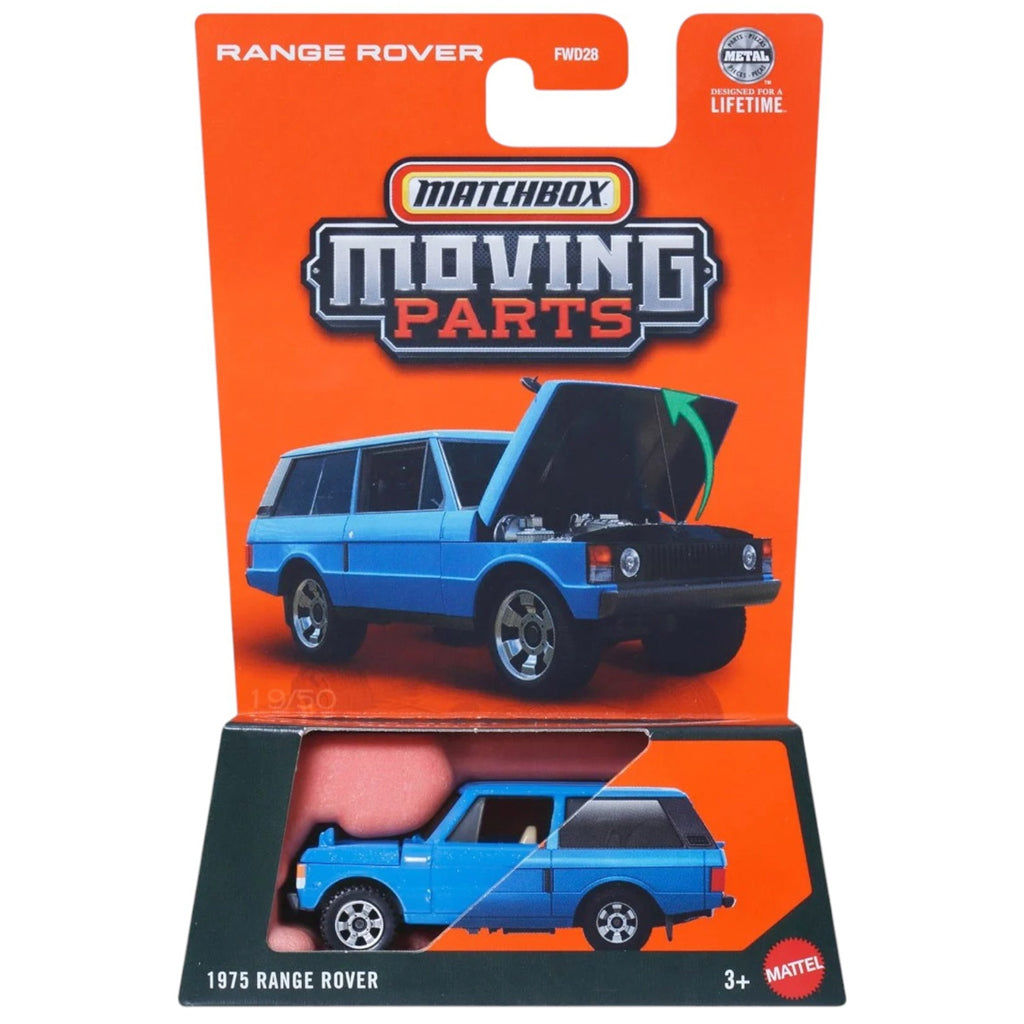 Matchbox Moving Parts 2025 - 1975 Range Rover Blue (1:64 Scale)