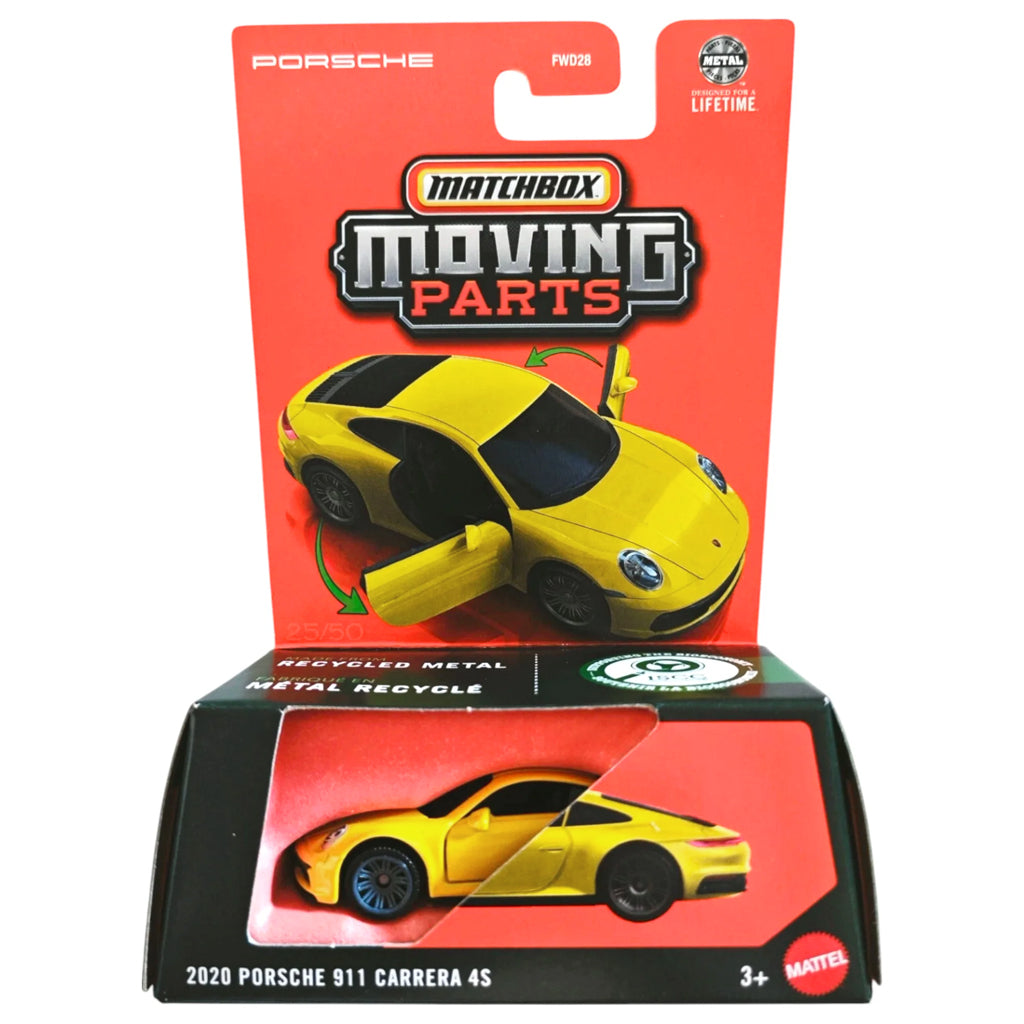 Matchbox Moving Parts 2025 - Porsche 911 Carrera 4S