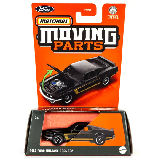 Matchbox Moving Parts 2024 - 1969 Ford Mustang Boss 302 (1:64)