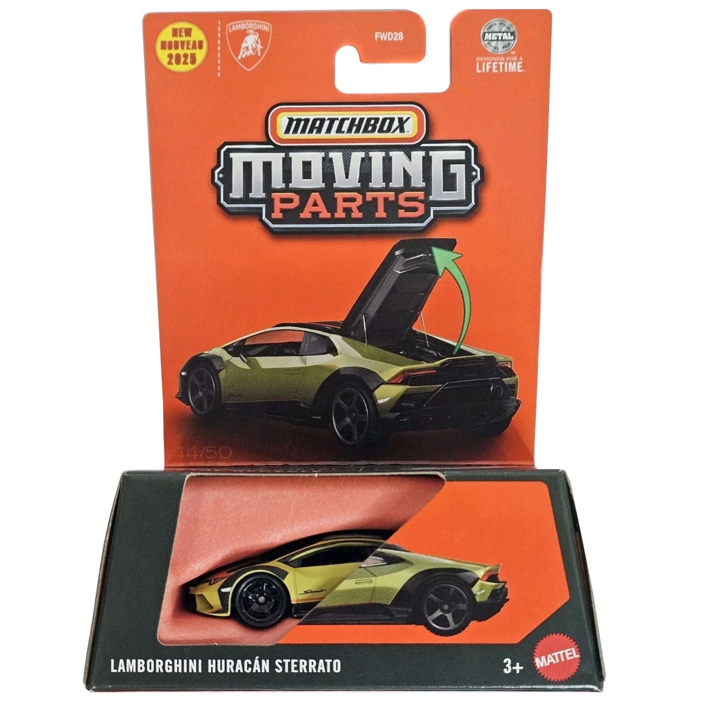 Matchbox Moving Parts 2025 - Lamborghini Huracan Sterrato Green