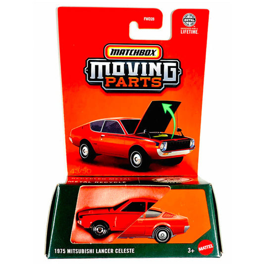 Matchbox Moving Parts 2025 - 1975 Mitsubishi Lancer Celeste Red