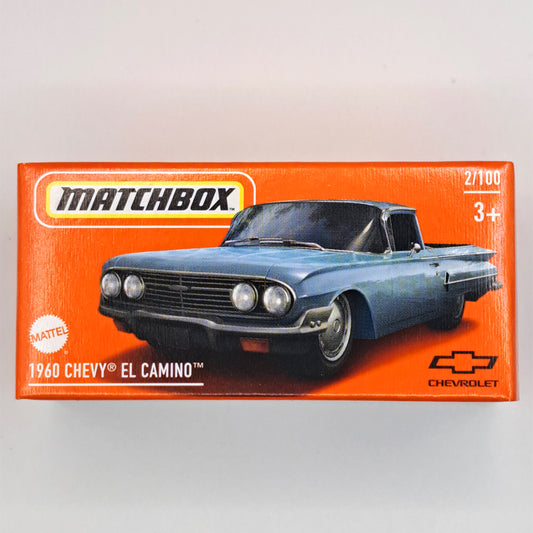 Matchbox Power Grabs - 1960 Chevy El Camino Blue (HVP89) (1:64)