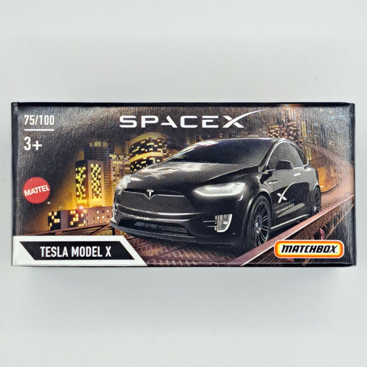 Matchbox Power Grabs - Tesla Model X Black SpaceX (HVP55) (1:64)