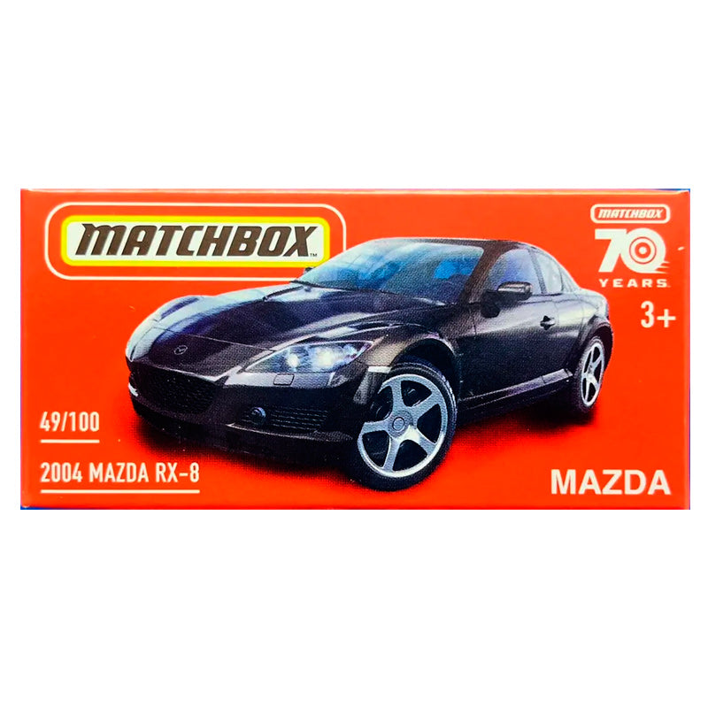 Matchbox Mazda RX-8 1:64 – Schwarzes Modellauto, 2004er Modell, Ab 3 Jahre