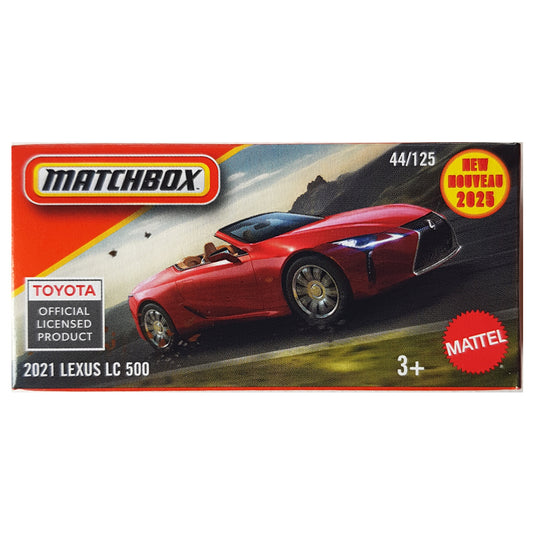 Matchbox Power Grabs - 2021 Lexus LC 500 Red (JBT96) (1:64)