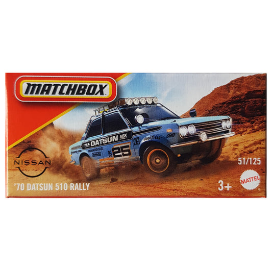 Matchbox Power Grabs - '70 Datsun 510 Rally (JBV85) (1:64)