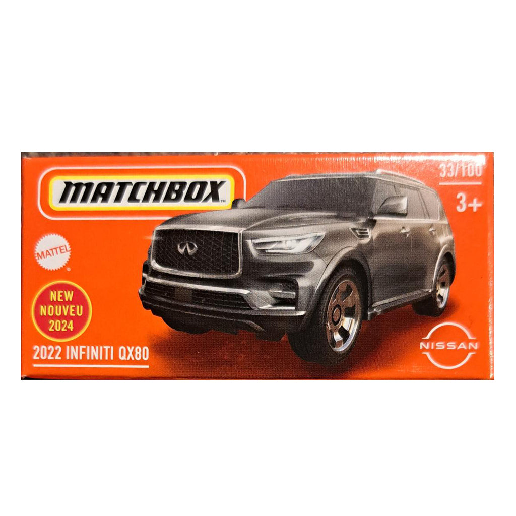 Matchbox Power Grabs - 2022 Infiniti QX80 Grey (HVP52) (1:64 Scale ...
