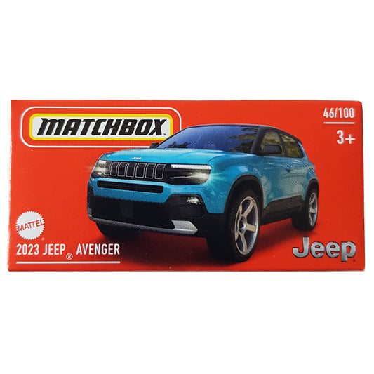 Matchbox Power Grabs - 2023 Jeep Avenger Blue (HVP83) (1:64)