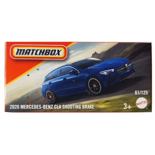 Matchbox Power Grabs - 2020 Mercedes-Benz CLA Shooting Brake Blue 1:64