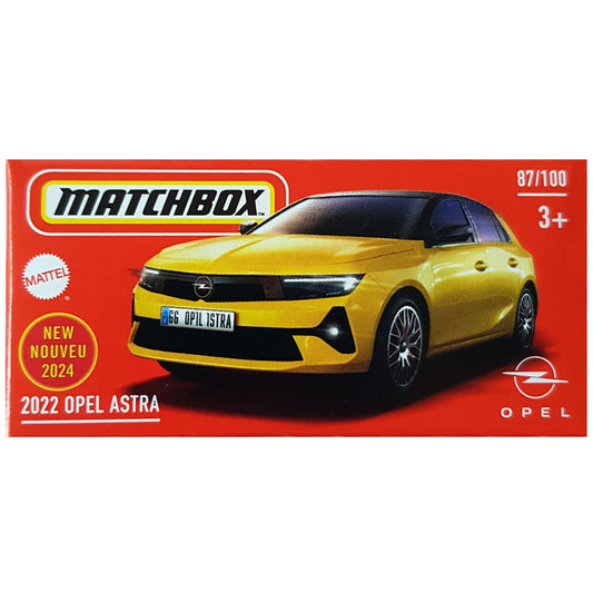 Matchbox Power Grabs - 2022 Opel Astra Yellow (HVP45)