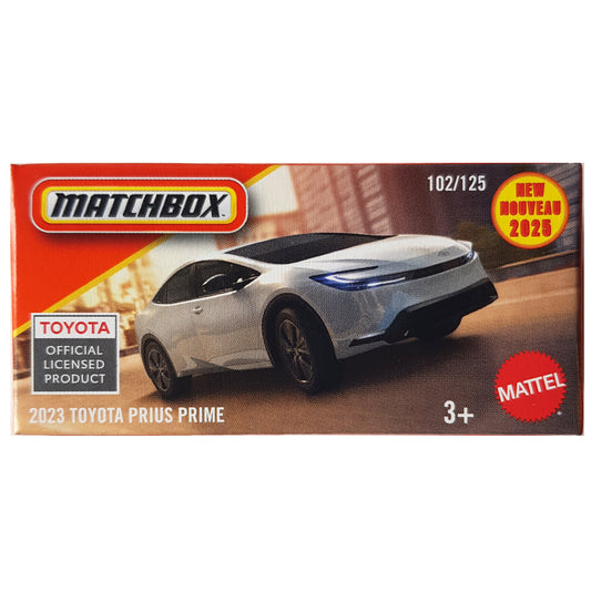 Matchbox Power Grabs - 2023 Toyota Prius Prime White (JBT85) (1:64)