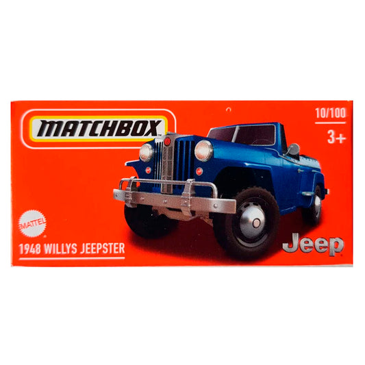 Matchbox Power Grabs - 1948 Willys Jeepster Blue (HVR14) (1:64)