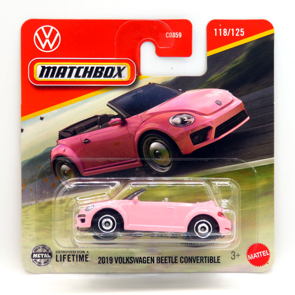 Matchbox - 2019 Volkswagen Beetle Convertible Pink (SC) (JBR67)