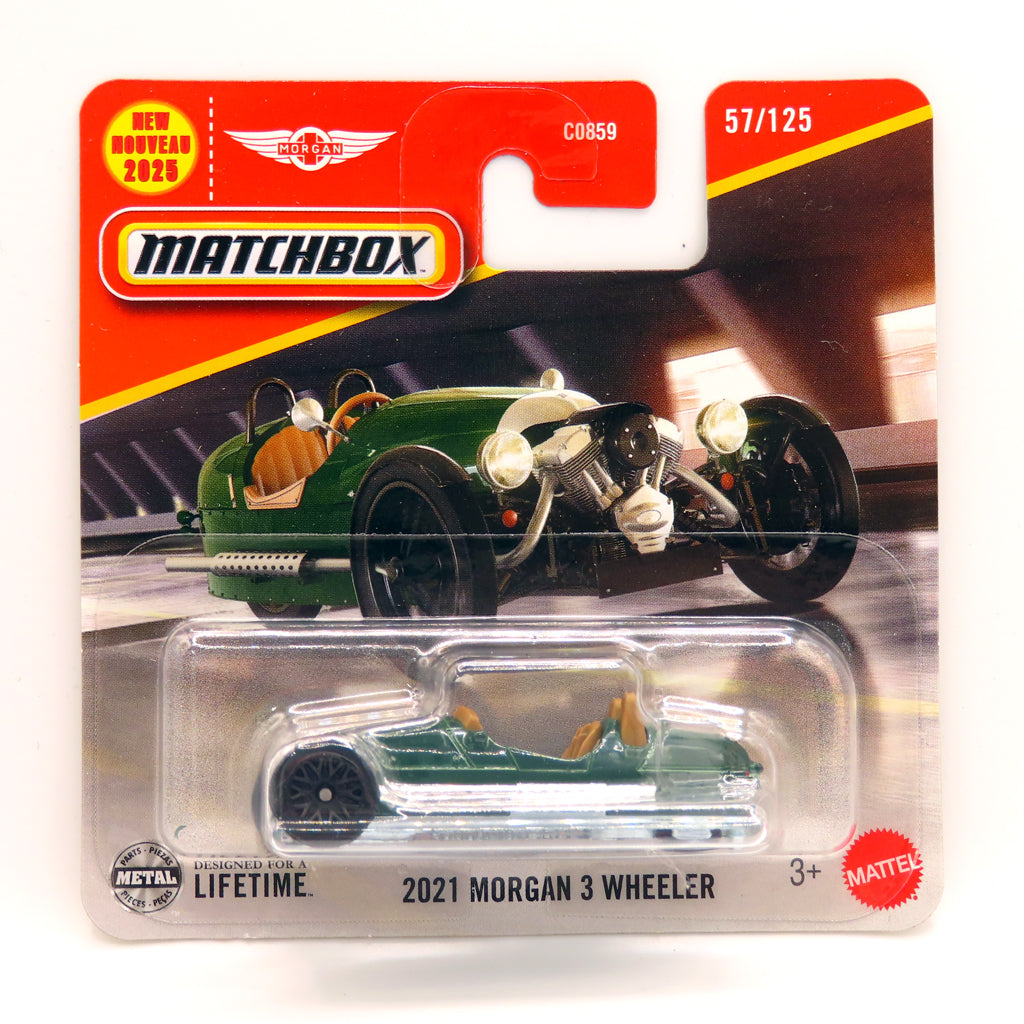 Matchbox - 2021 Morgan 3 Wheeler Green (SC) JBR04 (2025 MBX Showroom)