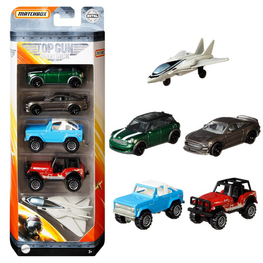 Matchbox 5 Car Gift Pack - Top Gun Maverick (GPF95) (Box Little Tatty)
