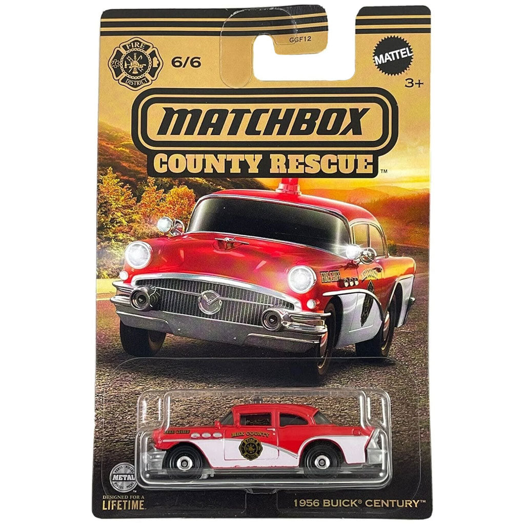 Matchbox County Rescue Series - 6/6 - 1956 Buick Century (HVR94) 1:64