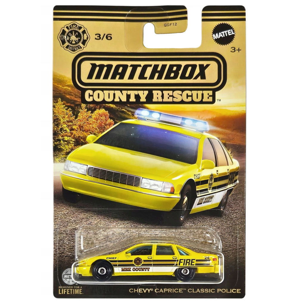 Matchbox County Rescue Series - 3/6 - Chevy Caprice Classic Police