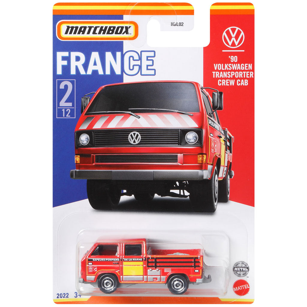 Matchbox Best Of France - 2/12 - '90 Volkswagen Transporter Crew Cab